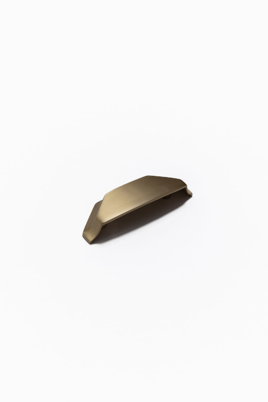 Archie Geometric Brass Cabinetry Cup Handle - Little Swagger