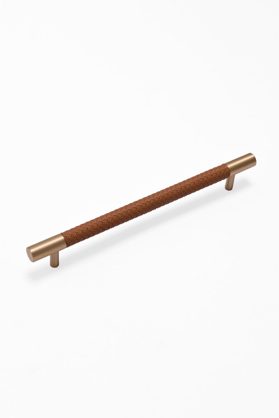 Maggie Brass And Leather Cabinetry Handle - Little Swagger