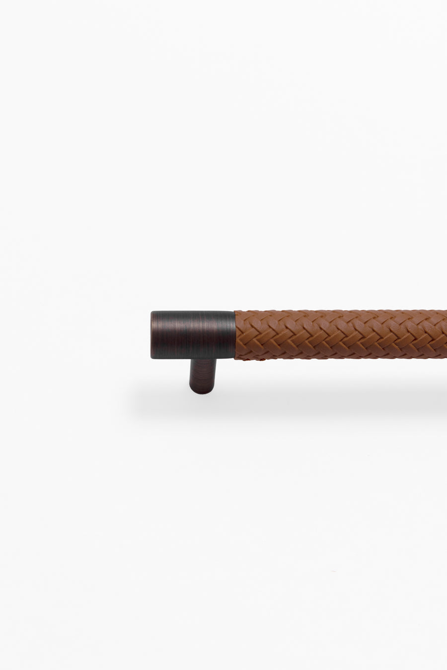 Maggie Brass And Leather Cabinetry Handle - Little Swagger
