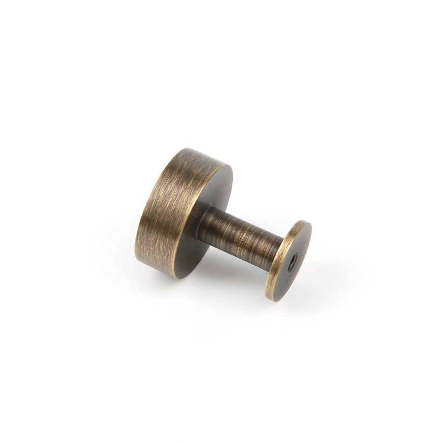 Oscar Smooth Brass Cabinetry Knob - Little Swagger