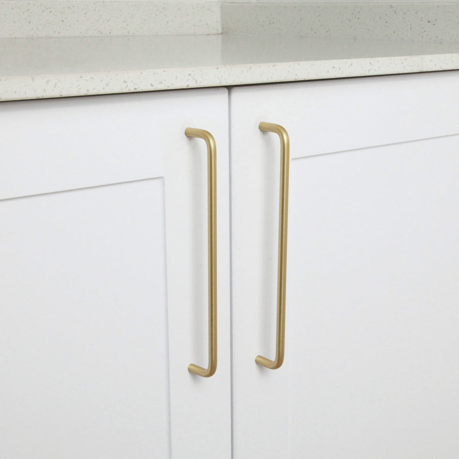 Huxley Brass Cabinetry Handle - Little Swagger