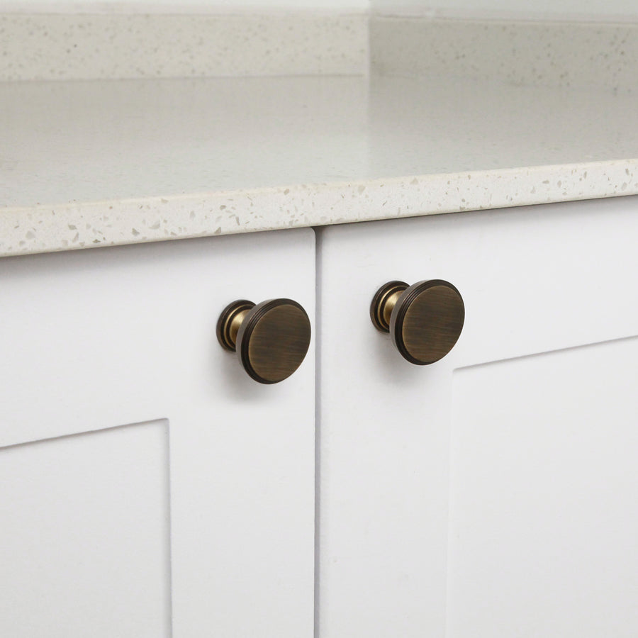 Quinn Brass Cabinetry Knob - Little Swagger