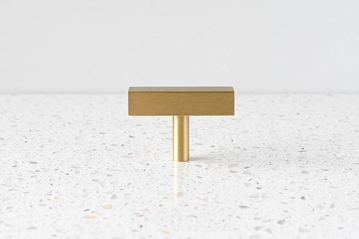 Brass Cabinetry Square T-Handle - Madeline - Little Swagger Australia