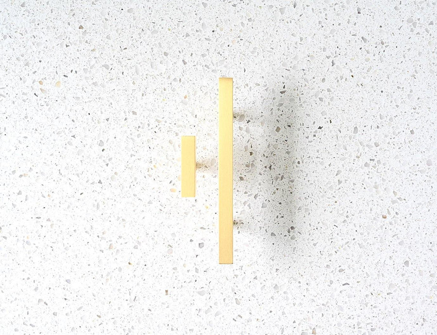 Brass Cabinetry Square T-Handle - Madeline - Little Swagger Australia