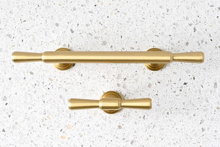 Brass Cabinetry T-Handle - Neve - Little Swagger Australia