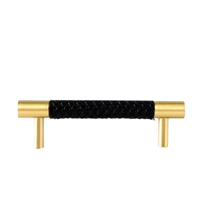Brass and Leather Cabinetry Handle - Maggie - Little Swagger Australia