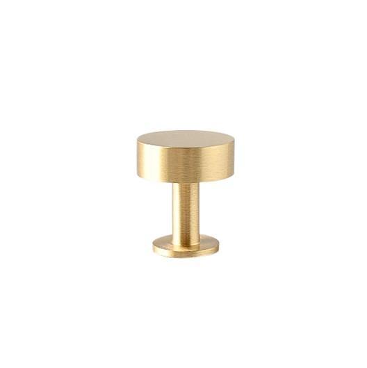 Brass Smooth Cabinetry Knob - Oscar - Little Swagger Australia