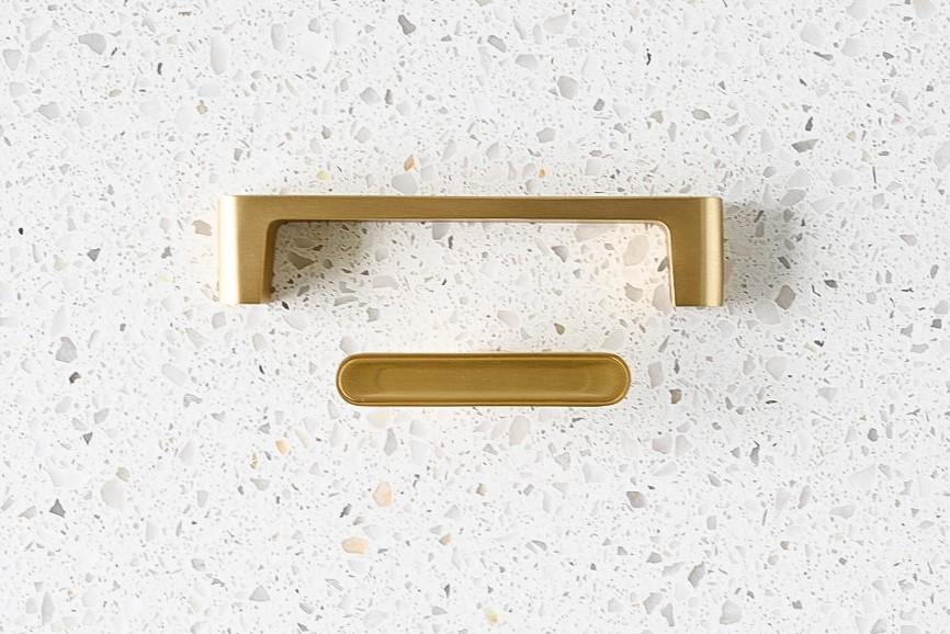 Brass Cabinetry Handle - Hilary - Little Swagger Australia