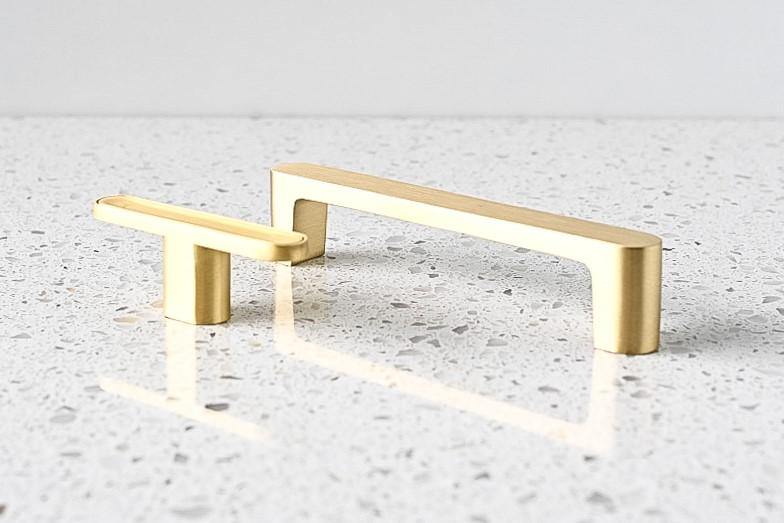 Brass Cabinetry Handle - Hilary - Little Swagger Australia