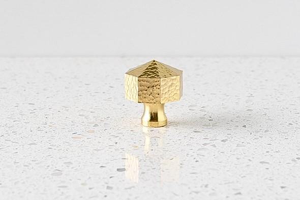 Hammered Brass Cabinetry Knob - Frankie - Little Swagger Australia