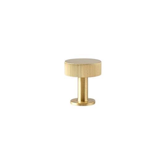 Brass Ribbed Cabinetry Knob - Peggy - Little Swagger Australia
